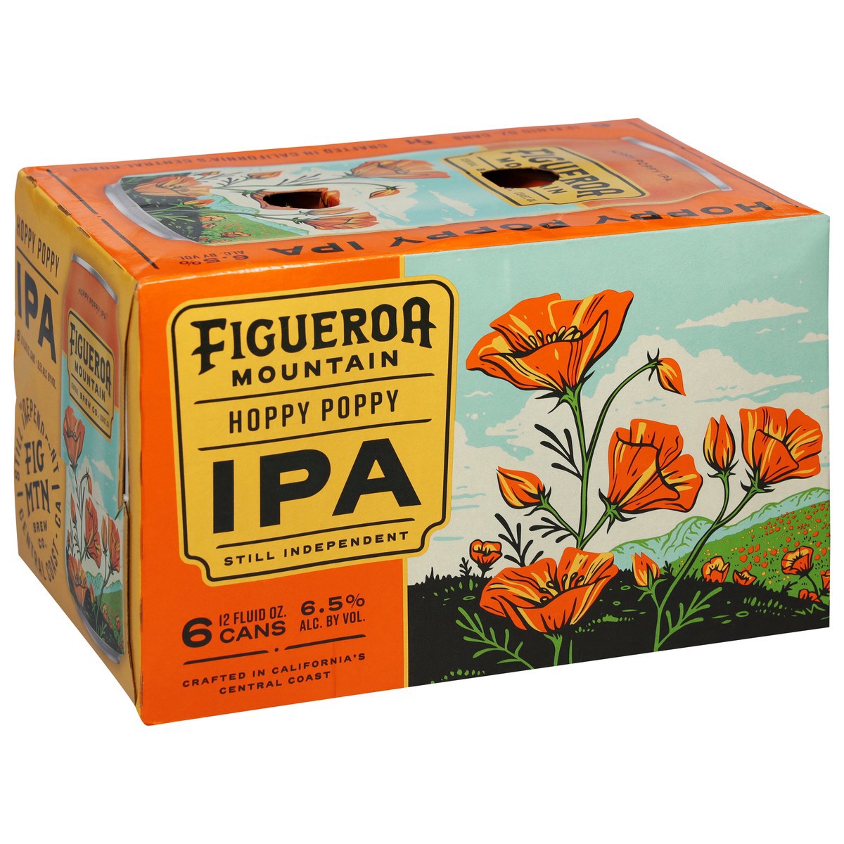 slide 3 of 10, Figueroa Mountain IPA Hoppy Poppy Beer 6 - 12 fl oz Cans, 6 ct; 12 fl oz