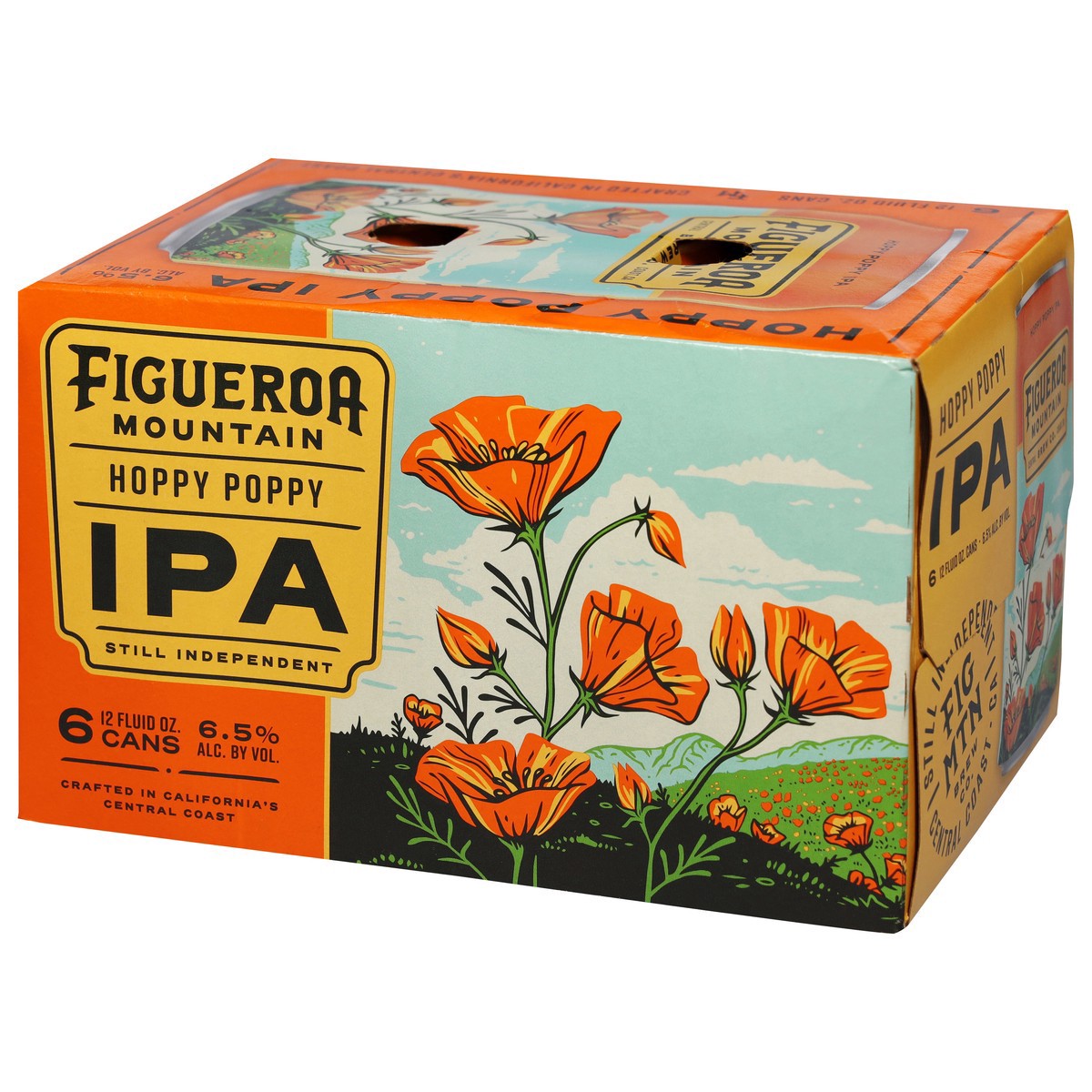slide 8 of 10, Figueroa Mountain IPA Hoppy Poppy Beer 6 - 12 fl oz Cans, 6 ct; 12 fl oz
