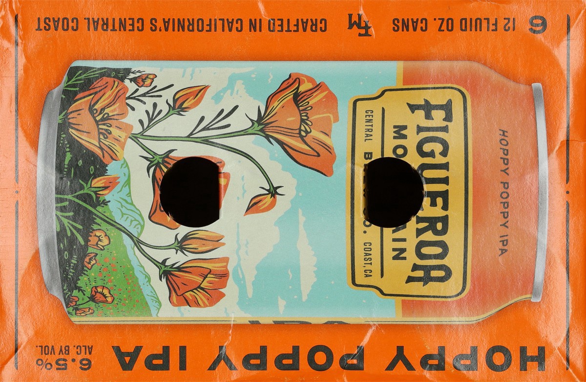 slide 4 of 10, Figueroa Mountain IPA Hoppy Poppy Beer 6 - 12 fl oz Cans, 6 ct; 12 fl oz