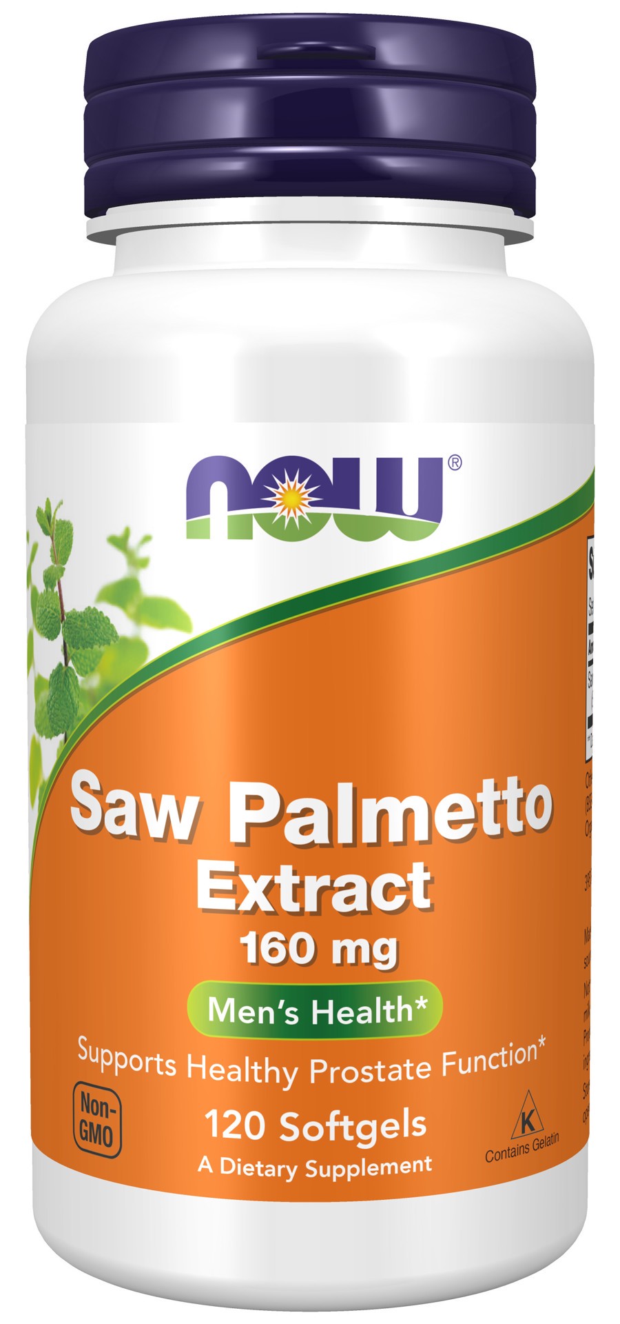 slide 1 of 4, NOW Saw Palmetto Extract 160 mg - 120 Softgels, 120 ct