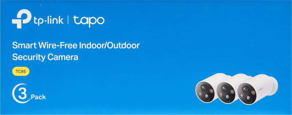 slide 6 of 6, TP-Link Tapo 2K QHD Smart Wire-Free Indoor/Outdoor Security Camera 3 ea, 3 ct