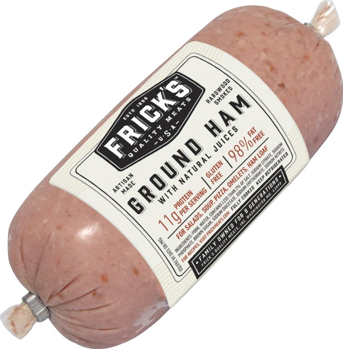 slide 3 of 8, Frick's Ham, Ground, 16 oz, 16 oz