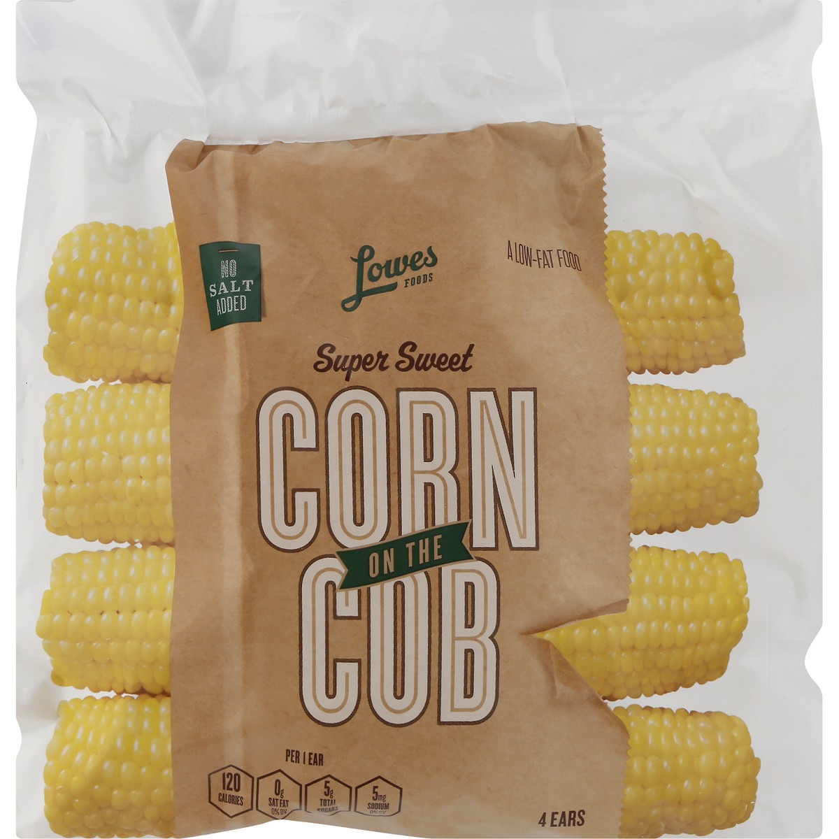 slide 8 of 8, Lowes Foods Super Sweet Corn On The Cob, 4 ct