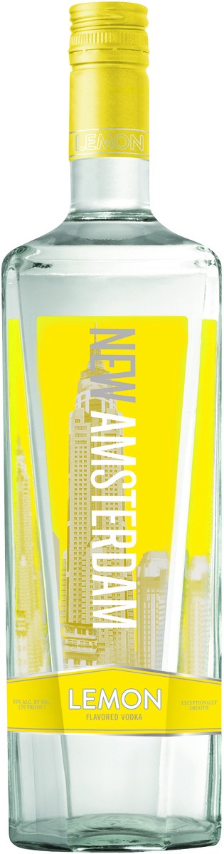 slide 2 of 2, New Amsterdam Lemon Flavored Vodka 1L, 1 liter