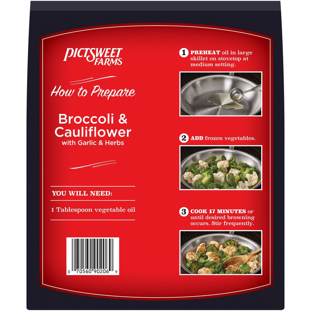 slide 2 of 7, PictSweet Broccoli & Cauliflower Skillet, 13 oz