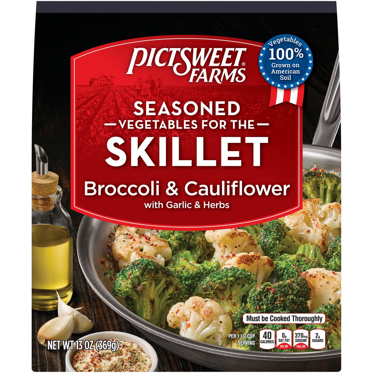 slide 1 of 7, PictSweet Broccoli & Cauliflower Skillet, 13 oz