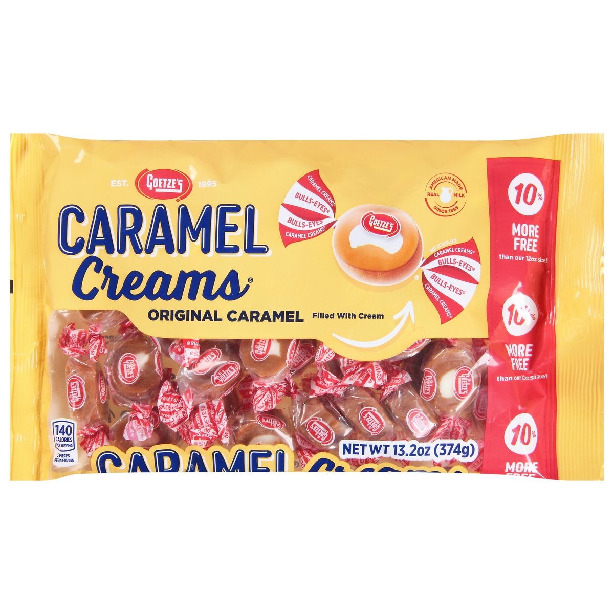 slide 1 of 12, Goetze's Caramel Creams Original Caramel Candy 13.2 oz, 13.2 oz