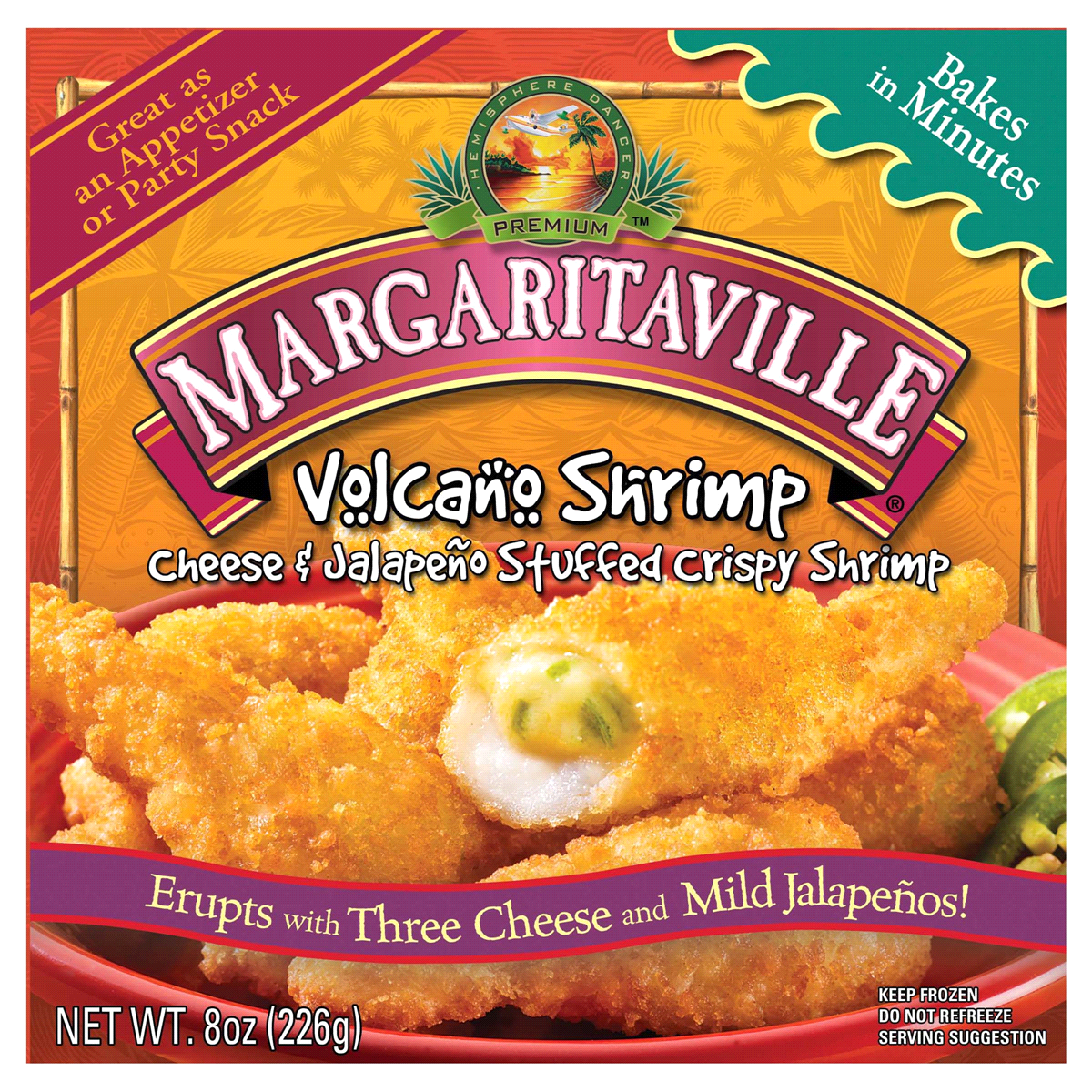 slide 1 of 2, Margaritaville Volcano Shrimp, 8 oz