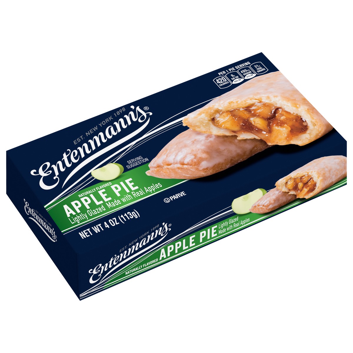 slide 3 of 11, Entenmann's Apple Pie, 4 oz, Mini Pies, Box, 1 ct