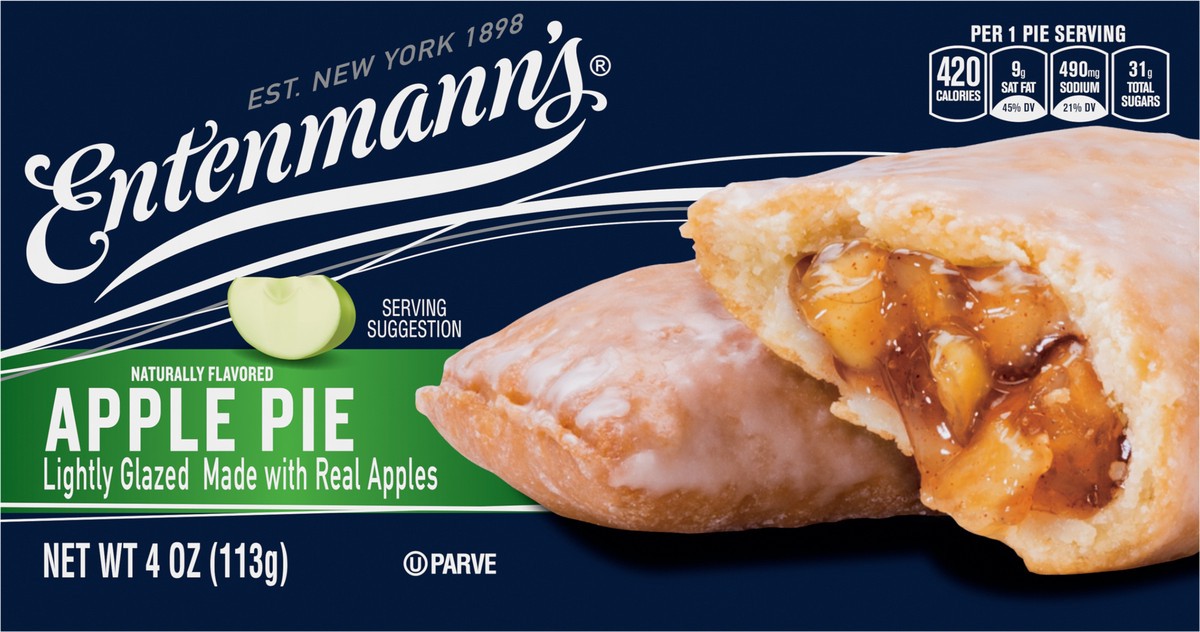 slide 8 of 11, Entenmann's Apple Pie, 4 oz, Mini Pies, Box, 1 ct