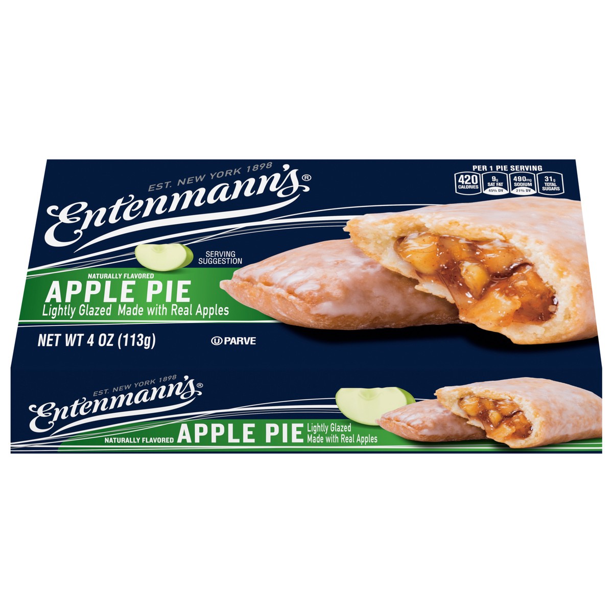 slide 9 of 11, Entenmann's Apple Pie, 4 oz, Mini Pies, Box, 1 ct