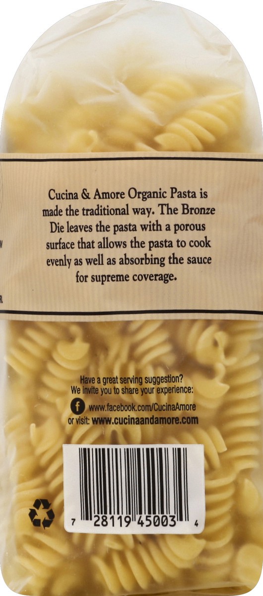 slide 3 of 5, Cucina & Amore Organic Fusilli Pasta , 16 oz