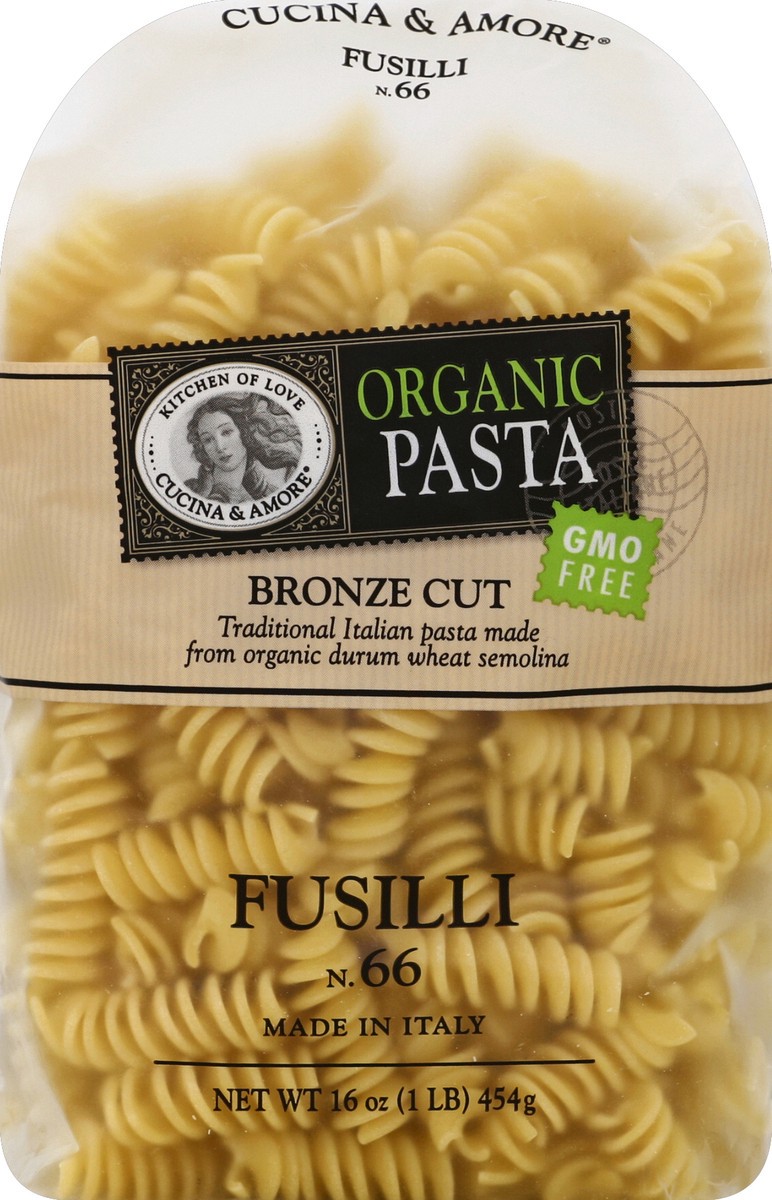 slide 5 of 5, Cucina & Amore Organic Fusilli Pasta , 16 oz