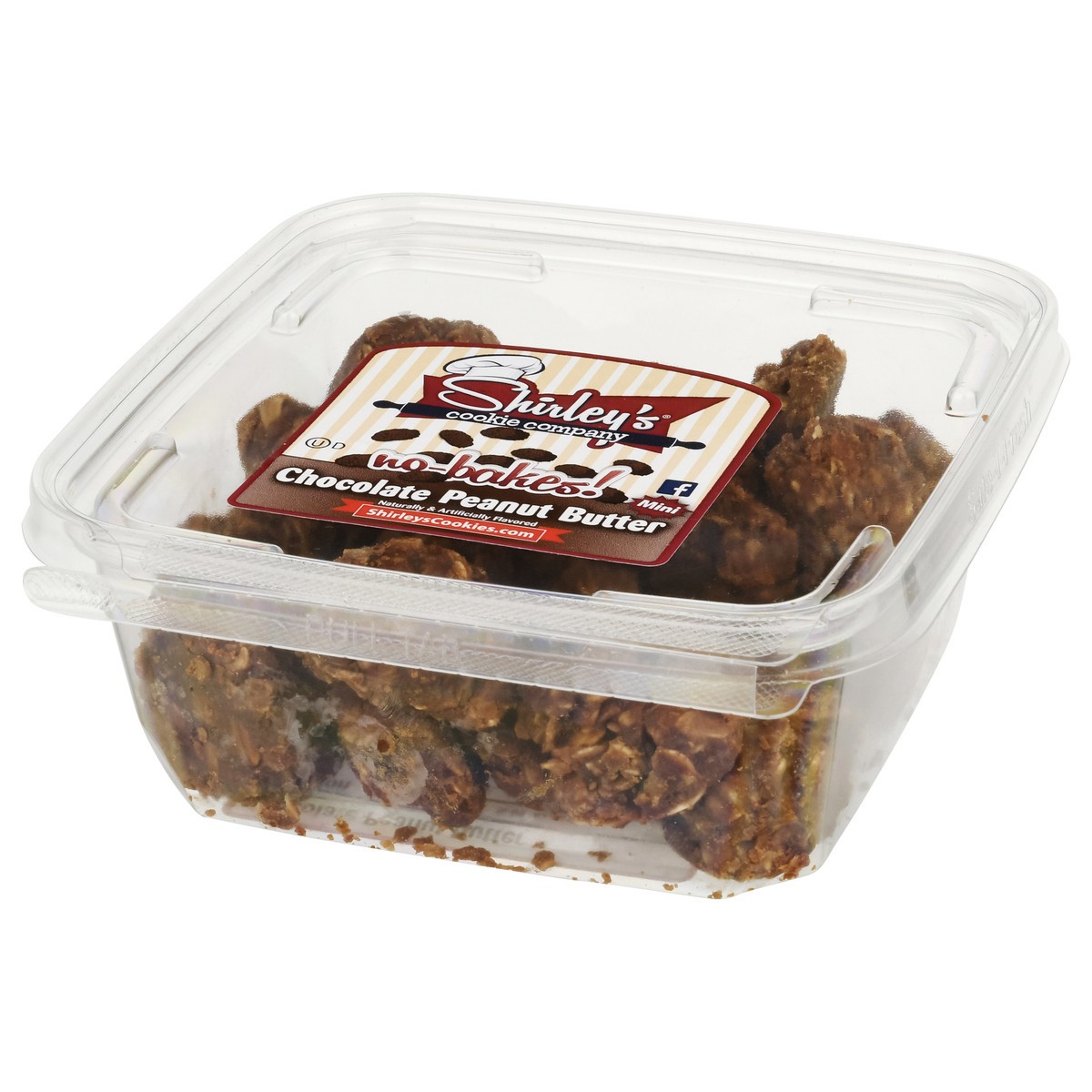 slide 7 of 9, Shirley's Cookie Company No-Bakes! Chocolate Peanut Butter Cookies Mini - 13.5 oz, 13.5 oz