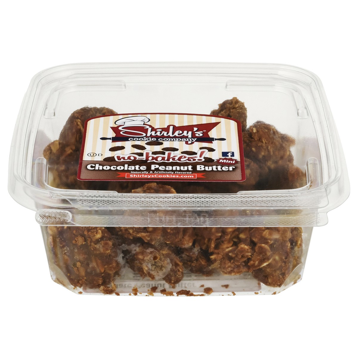 slide 1 of 9, Shirley's Cookie Company No-Bakes! Chocolate Peanut Butter Cookies Mini - 13.5 oz, 13.5 oz