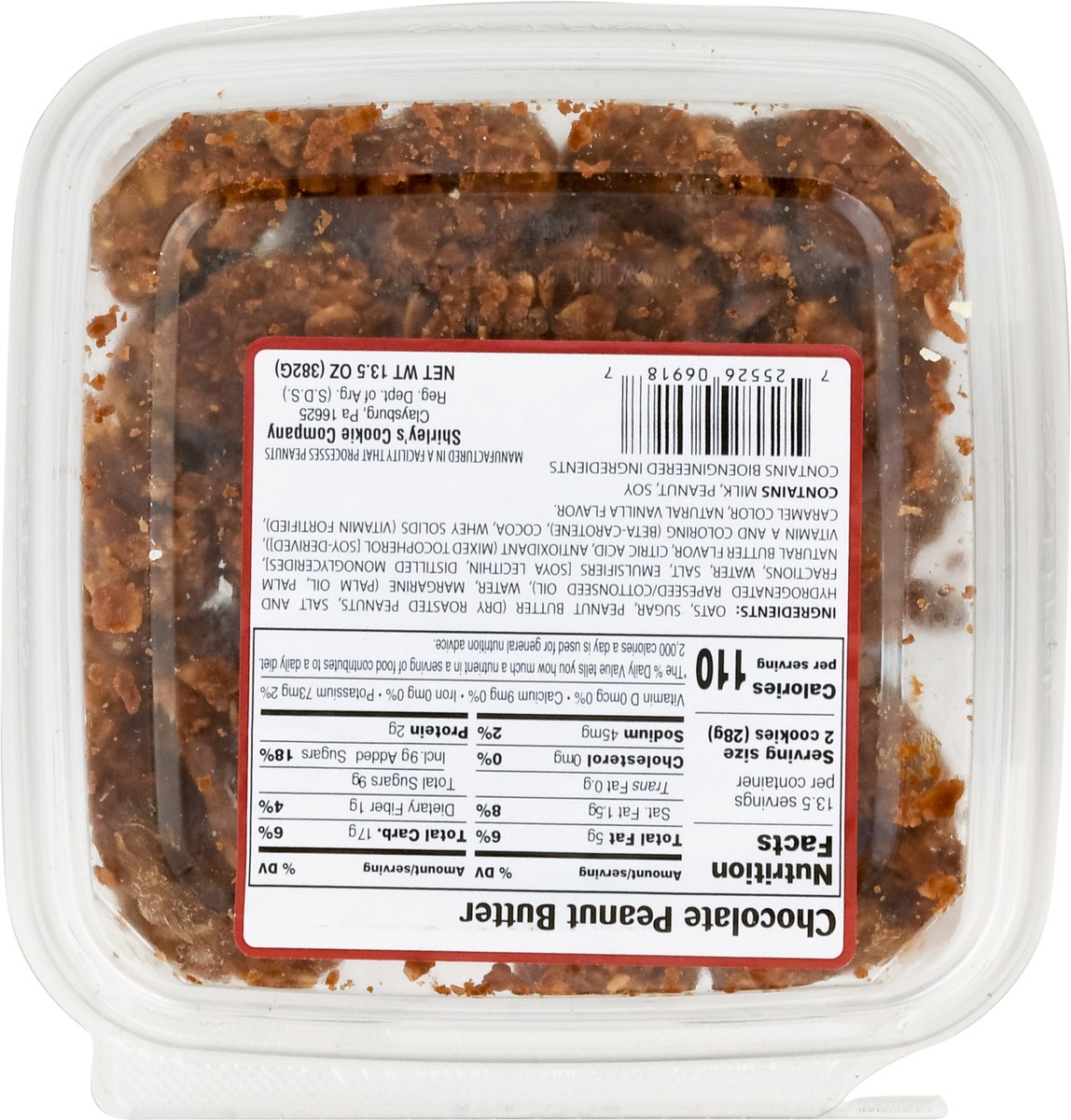 slide 4 of 9, Shirley's Cookie Company No-Bakes! Chocolate Peanut Butter Cookies Mini - 13.5 oz, 13.5 oz