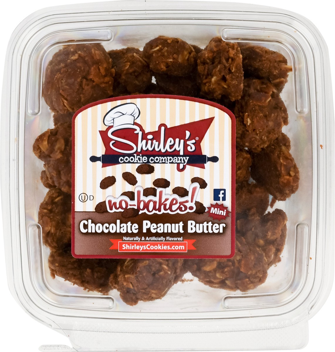 slide 8 of 9, Shirley's Cookie Company No-Bakes! Chocolate Peanut Butter Cookies Mini - 13.5 oz, 13.5 oz