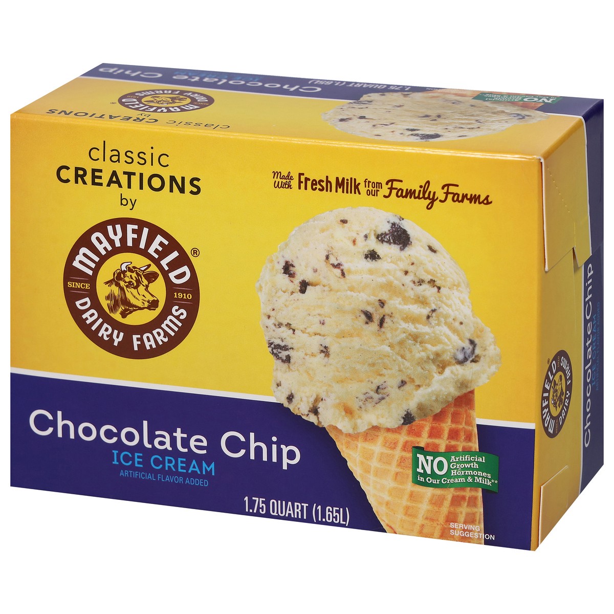 slide 4 of 9, Mayfield Dairy Farms Chocolate Chip Ice Cream 1.75 qt, 1.75 qt