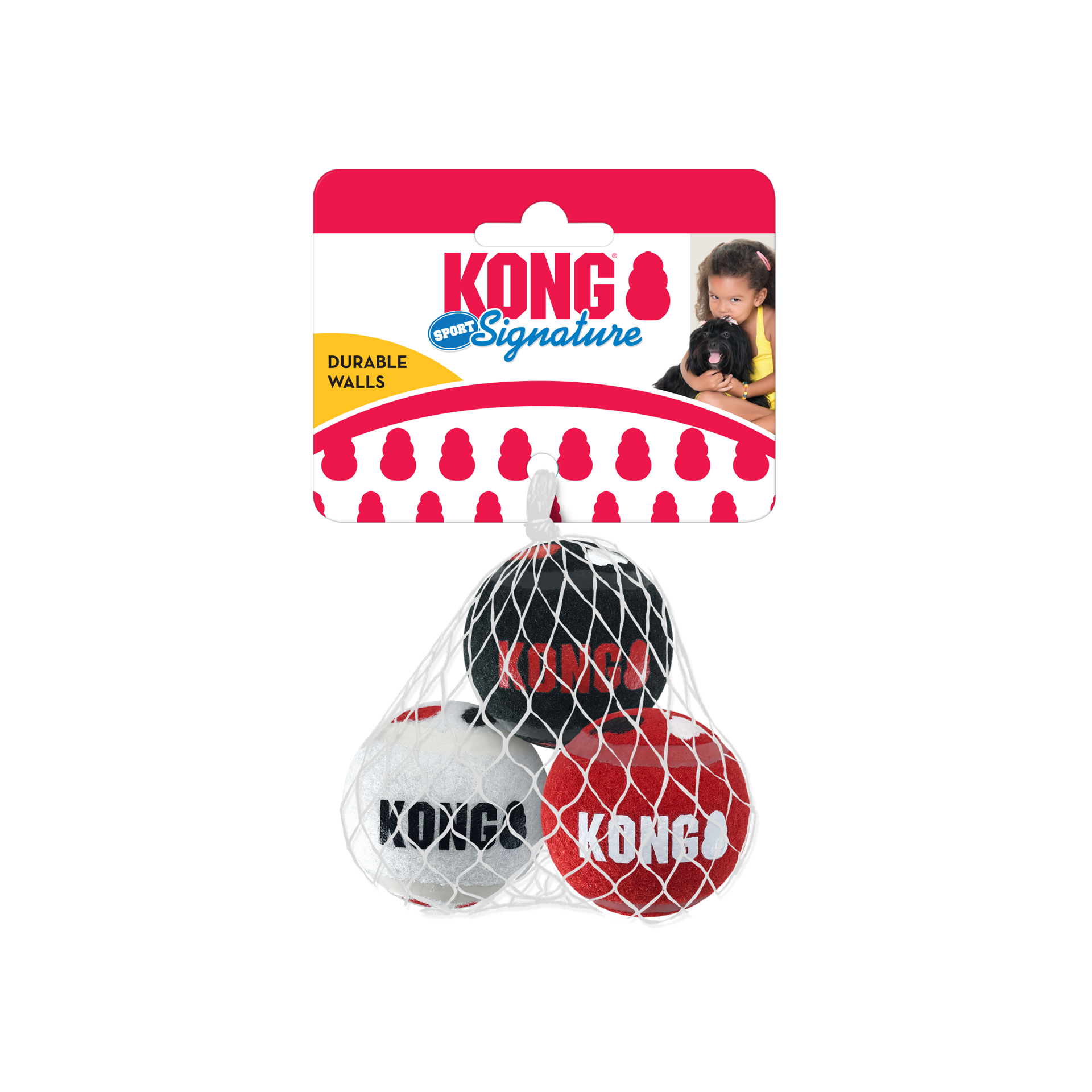 slide 2 of 4, Kong Signature Sport Balls Small, 1 ct
