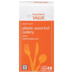 Guaranteed Value White Heavy Duty Assorted Cutlery
