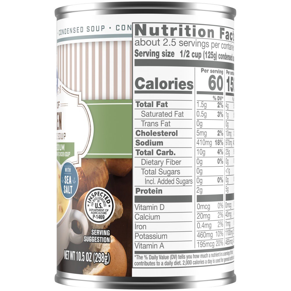 slide 3 of 3, Kroger Heart Healthy Cream Of Chicken Condensed Soup, 10.5 oz