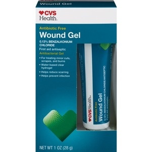 slide 1 of 1, CVS Health Antibiotic Free Wound Gel, 1oz, 1 oz