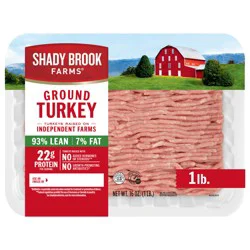 Shady Brook Farms 93% Lean / 7% Fat Ground Turkey Tray