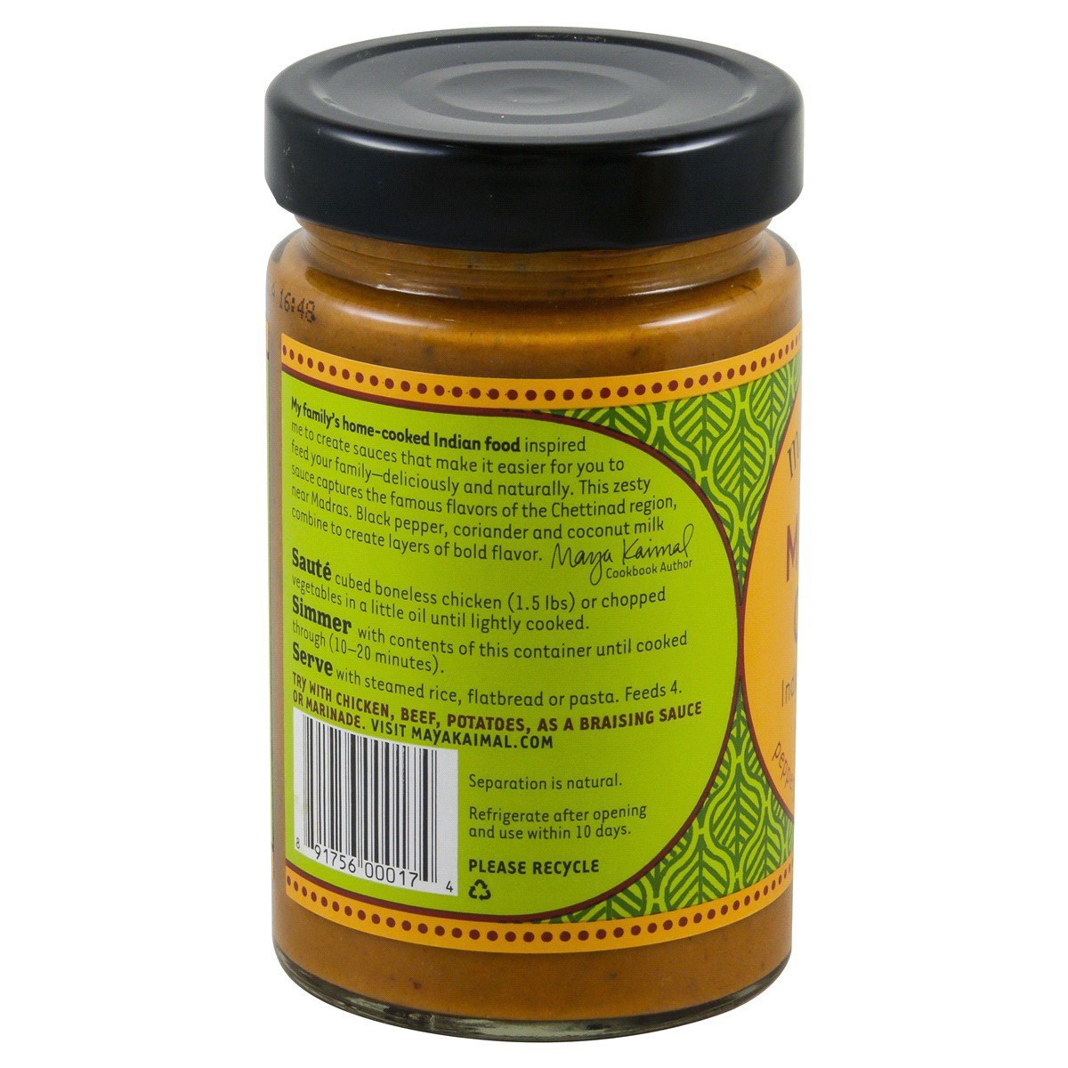 slide 3 of 4, Maya Kaimal Madras Curry Medium Indian Simmer Sauce, 12.5 oz