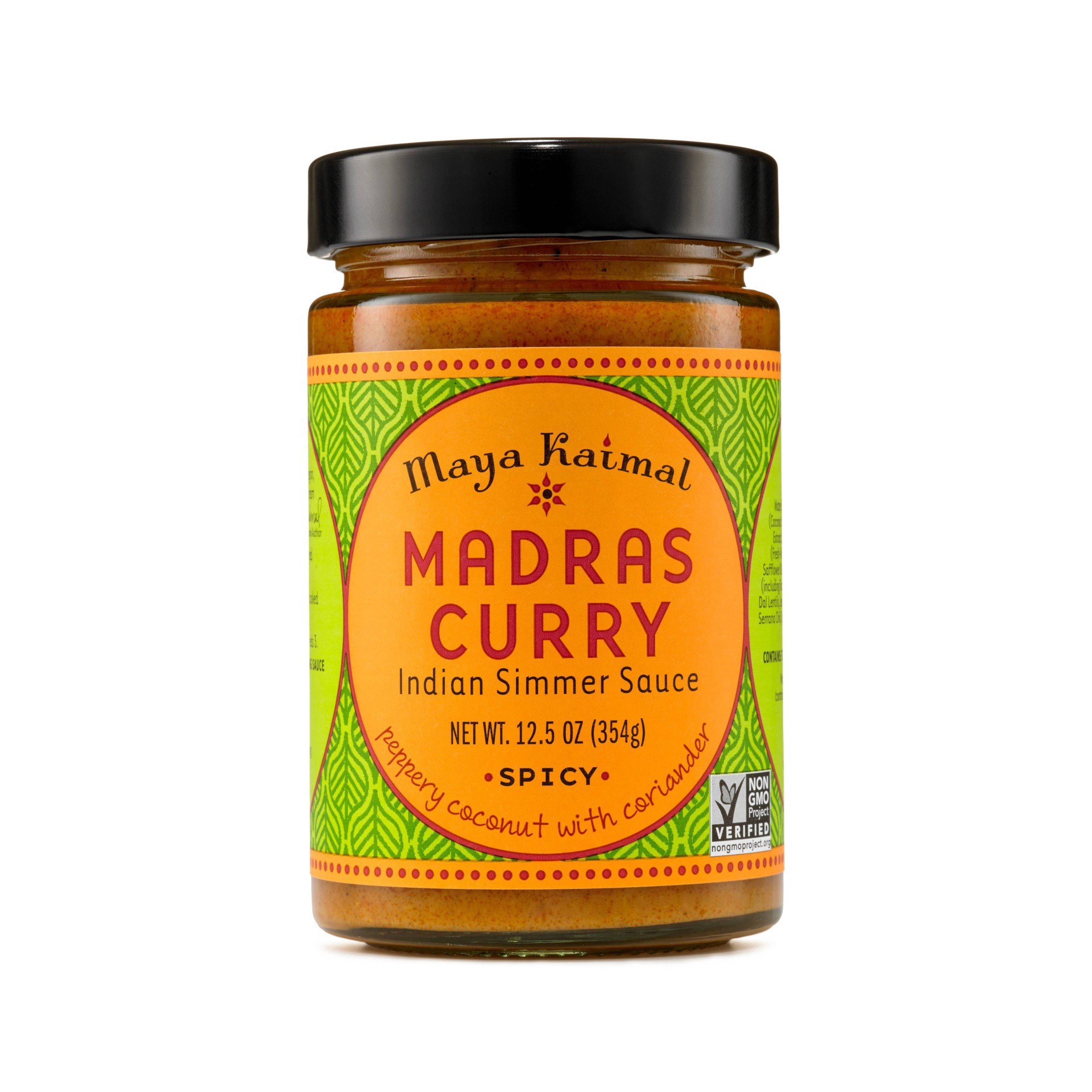 slide 1 of 4, Maya Kaimal Madras Curry Medium Indian Simmer Sauce, 12.5 oz