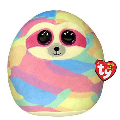 slide 1 of 1, TY Cooper - Pastel Sloth Squish A Boos Plush, 14 in