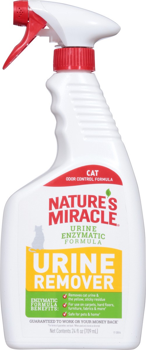 slide 3 of 9, Nature's Miracle Cat Urine Remover 24 fl oz, 1.67 lb