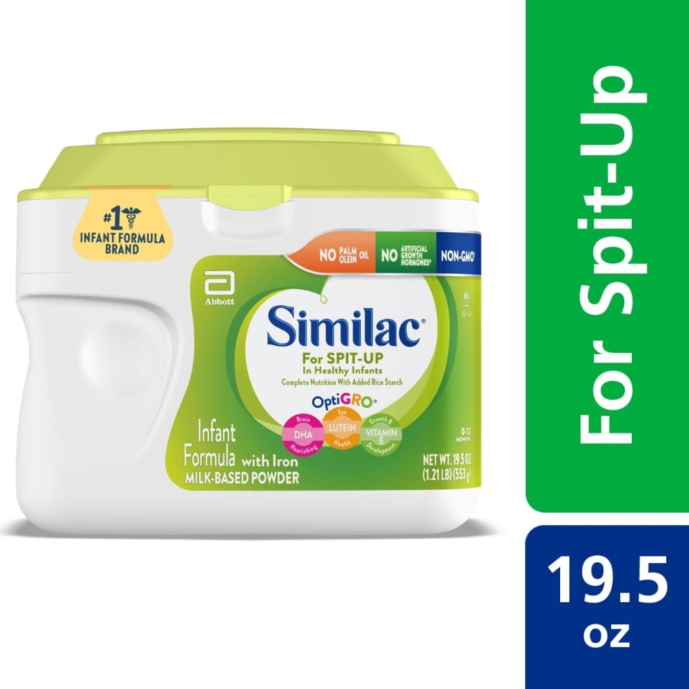 slide 1 of 1, Similac For Spit-Up Non-GMO Infant Formula with Iron, 19.5 oz