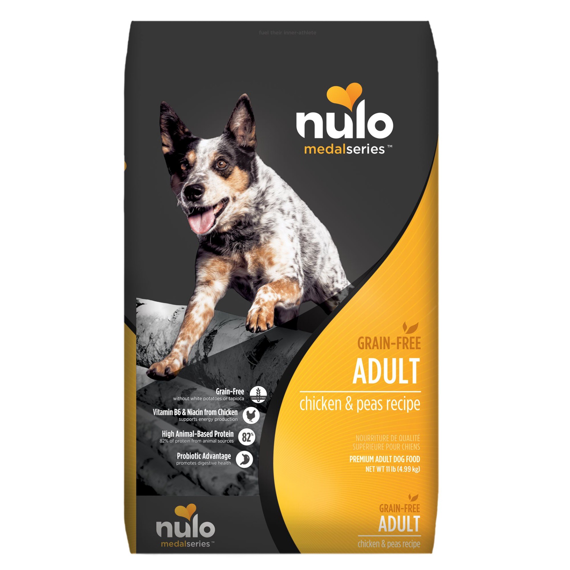 slide 1 of 1, Nulo MedalSeries Adult Dry Dog Food - High-Protein, Chicken, 11 lb