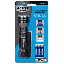 Dorcy Active Series Uv + Laser Flashlight - Black