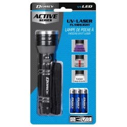 Dorcy Active Series Uv + Laser Flashlight - Black