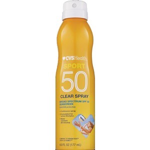 slide 1 of 1, CVS Health Sport Clear Sunscreen Spray SPF 50, 6 oz