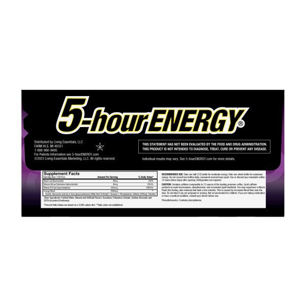slide 4 of 5, 5-hour ENERGY 5-Hour Grape Extra Strength 15-pack, 1 ct