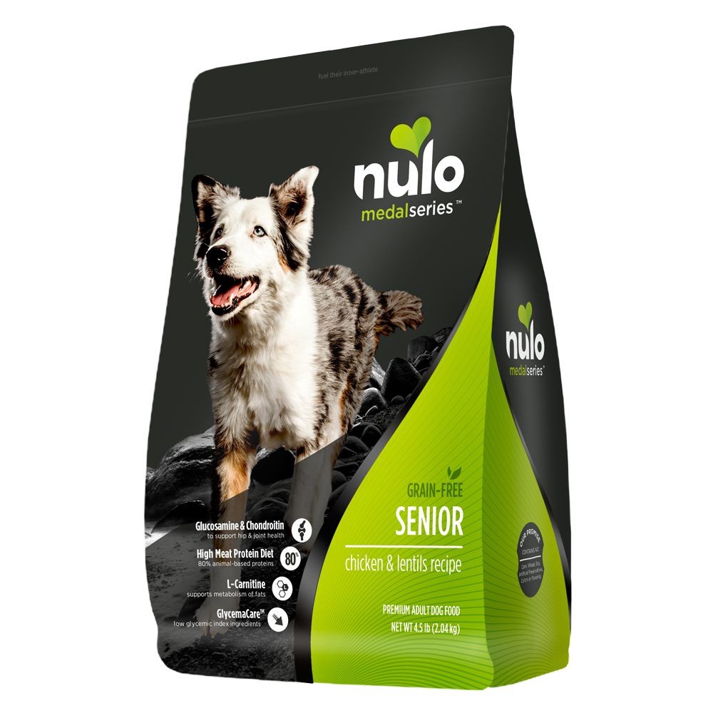 slide 1 of 1, Nulo MedalSeries Senior Dry Dog Food - Chicken, 4.5 lb