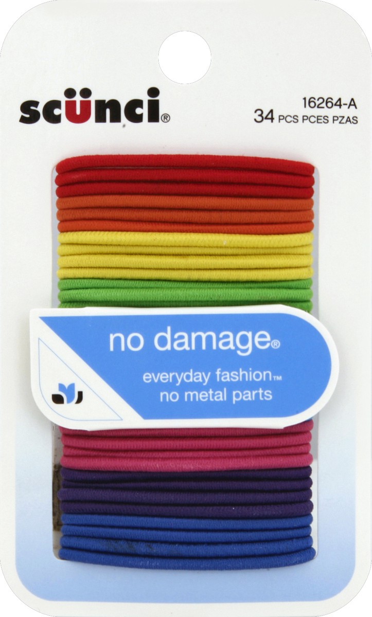 slide 2 of 2, scünci Small Bright No Damage Elastics, 34 ct