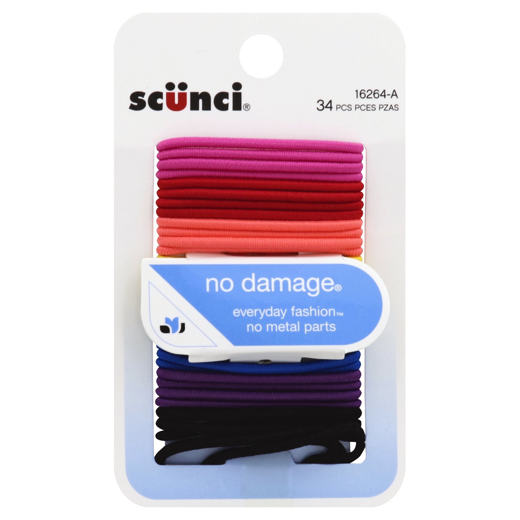 slide 1 of 2, scünci Small Bright No Damage Elastics, 34 ct