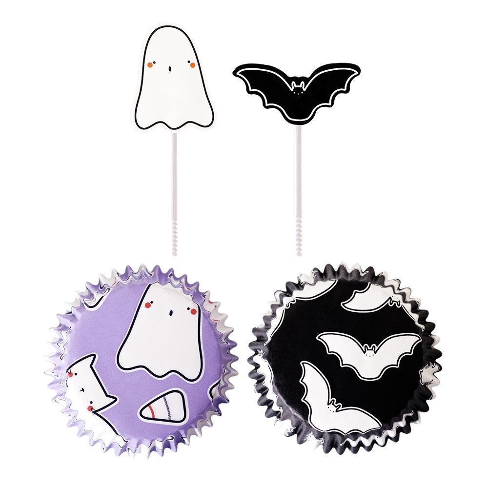 slide 4 of 4, Holiday Home® Cupcake Baking Cups and Picks, 72 ct