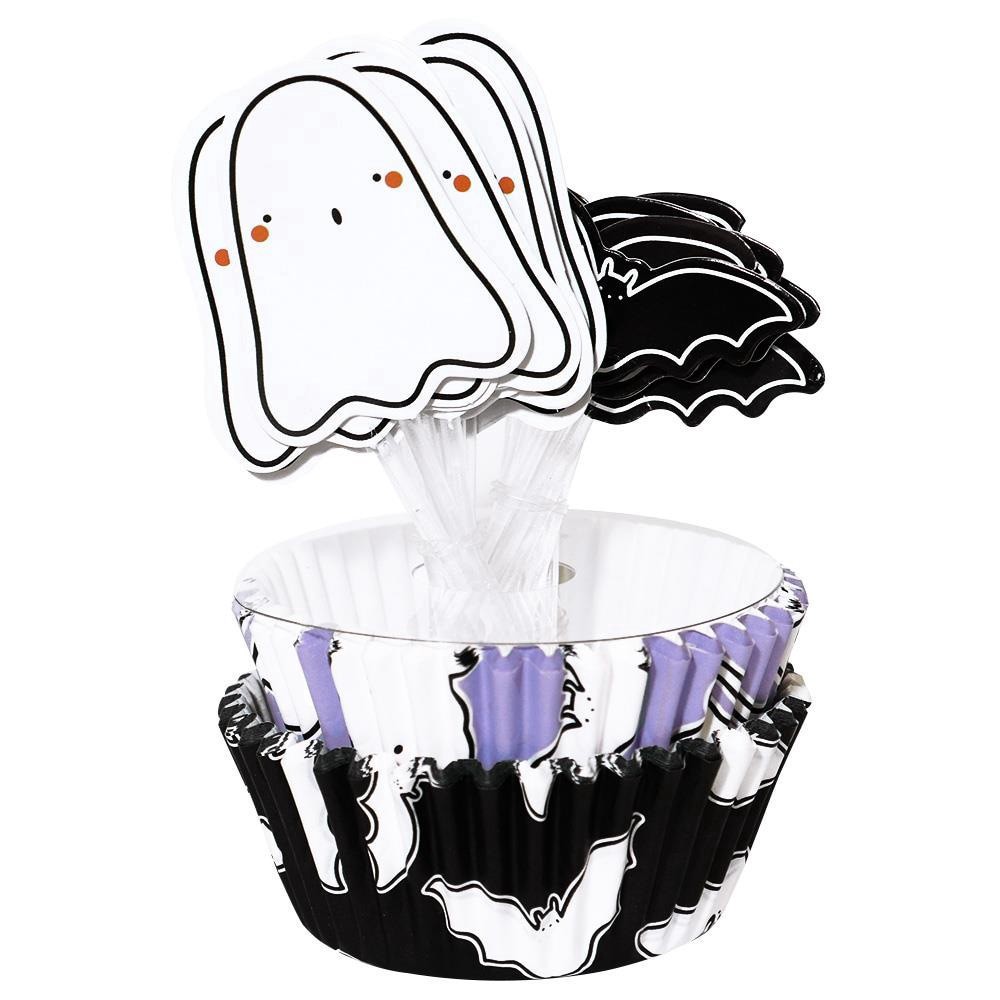 slide 3 of 4, Holiday Home® Cupcake Baking Cups and Picks, 72 ct