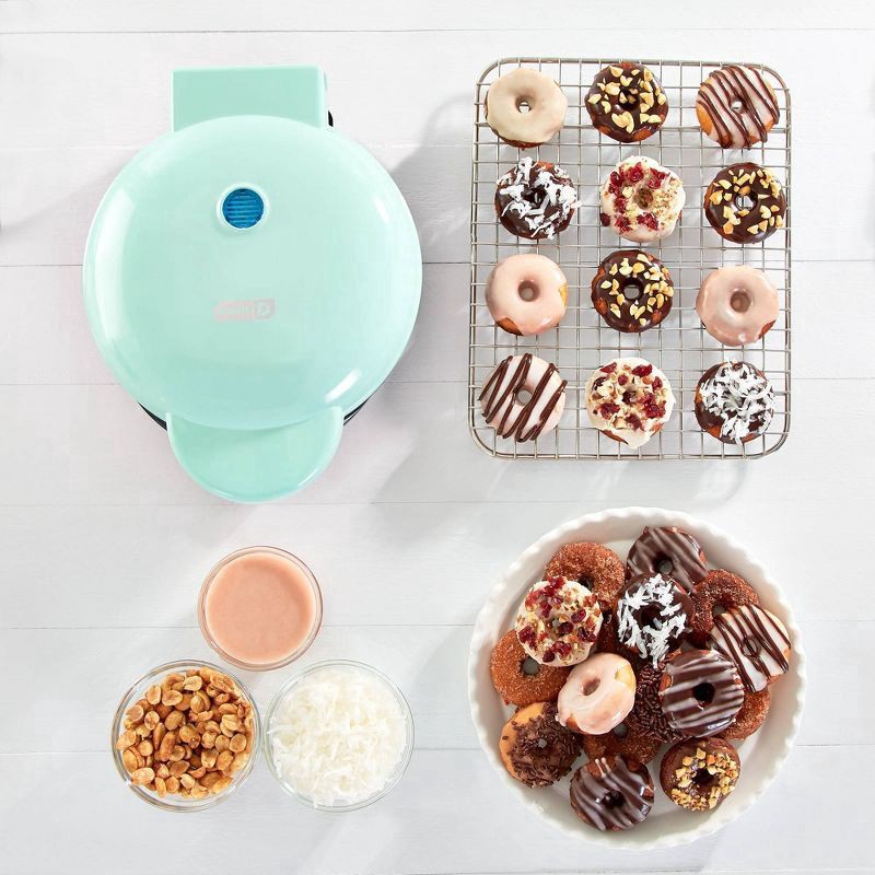 slide 2 of 10, Dash Express Mini Donut Maker - Aqua, 1 ct