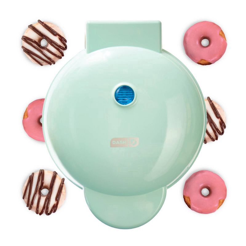 slide 1 of 10, Dash Express Mini Donut Maker - Aqua, 1 ct