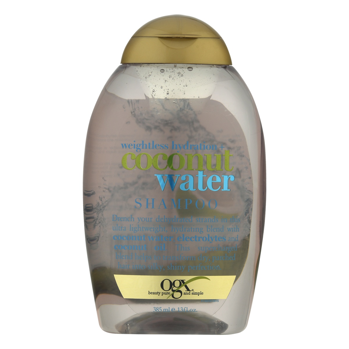 slide 1 of 1, OGX Weightless Hydration + Coconut Water Shampoo, 13 fl oz