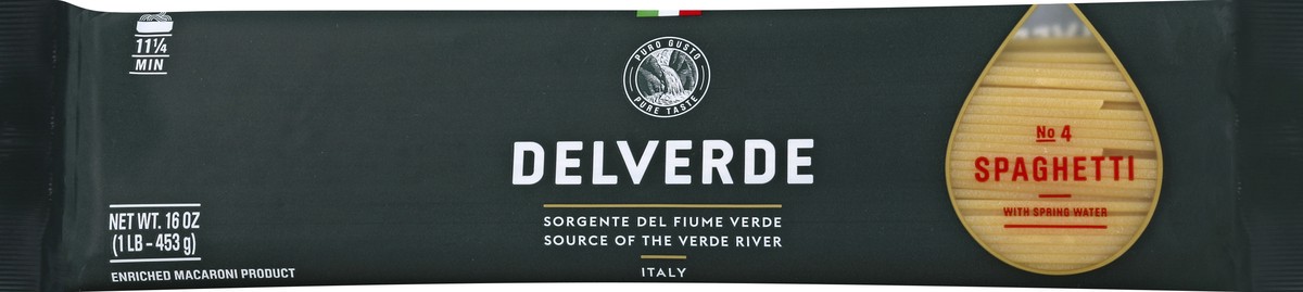 slide 2 of 5, Delverde Flat Spaghetti, 16 oz