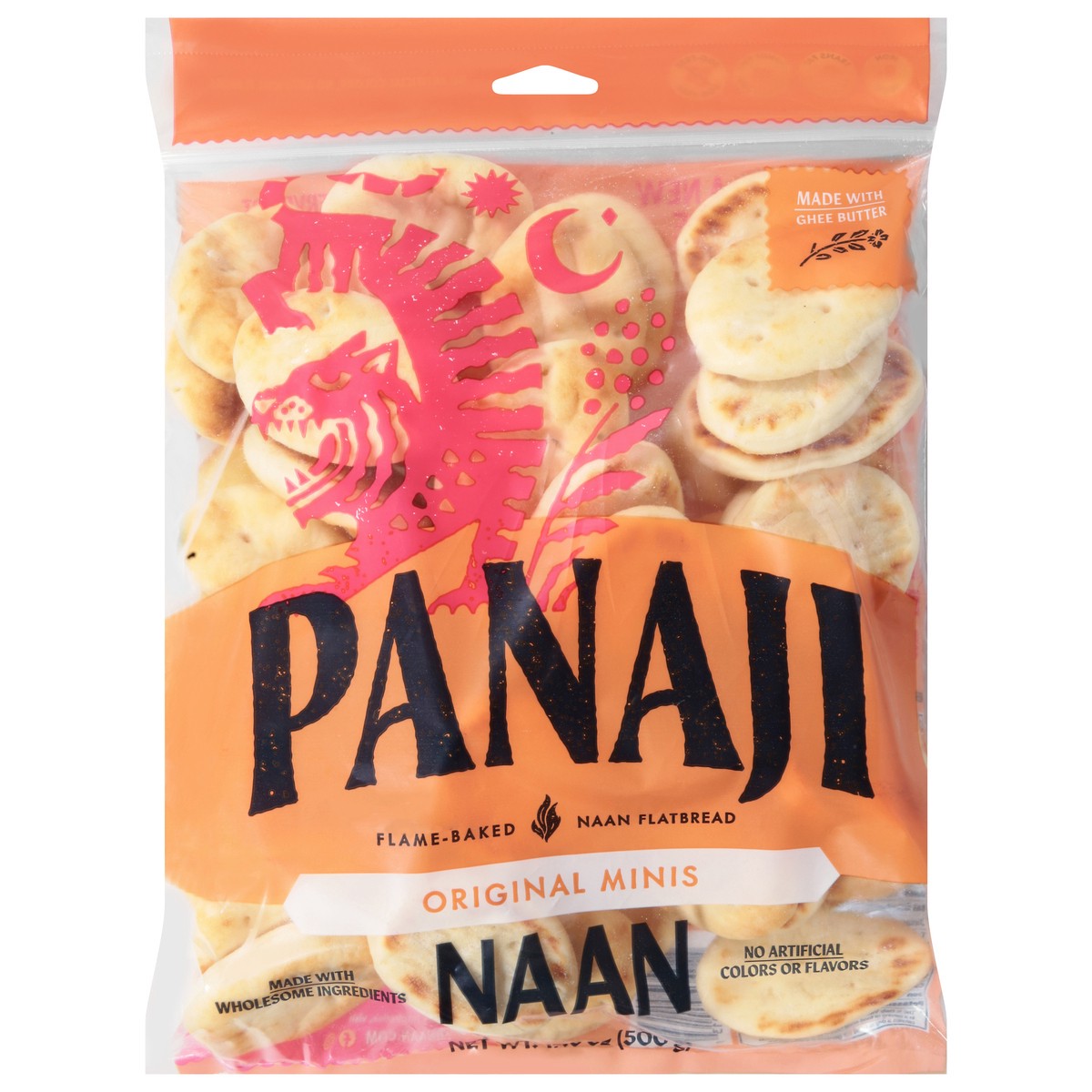 slide 1 of 14, Panaji Original Naan Minis, 17.6 oz
