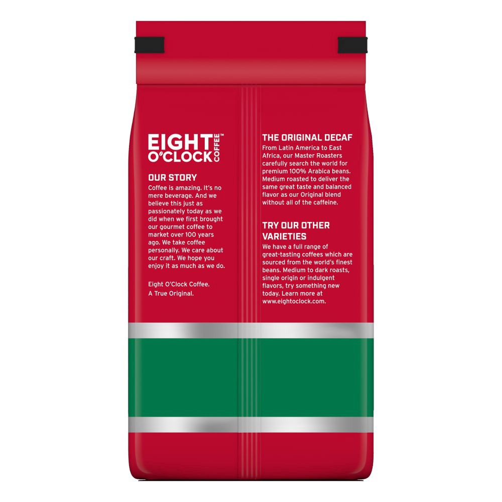 slide 2 of 5, Eight O'Clock Coffee Medium Roast Whole Bean The Original Decaf Coffee 21 oz, 21 oz