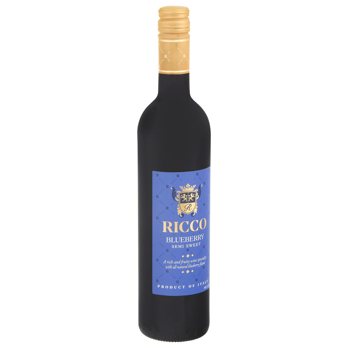 slide 13 of 13, Ricco Semi Sweet Blueberry Wine 25.4 fl oz, 750 ml