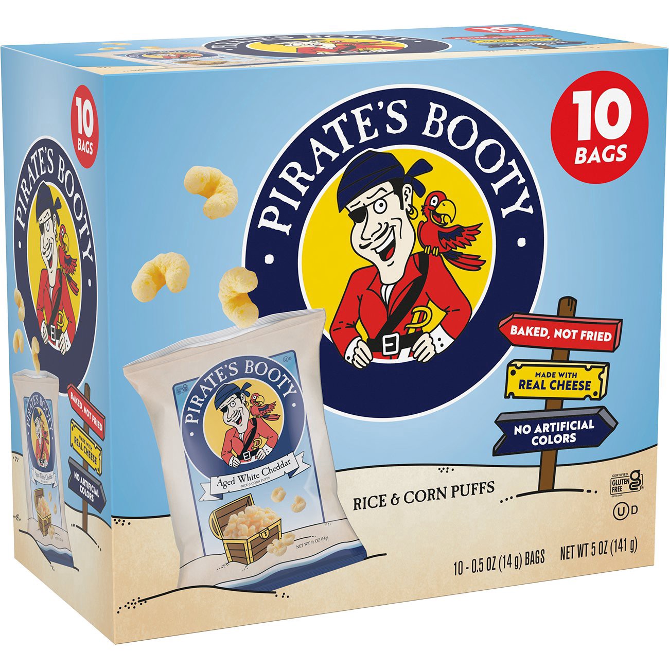 slide 1 of 1, Pirates Booty Multipack 10ct - 10 CT, 10 ct